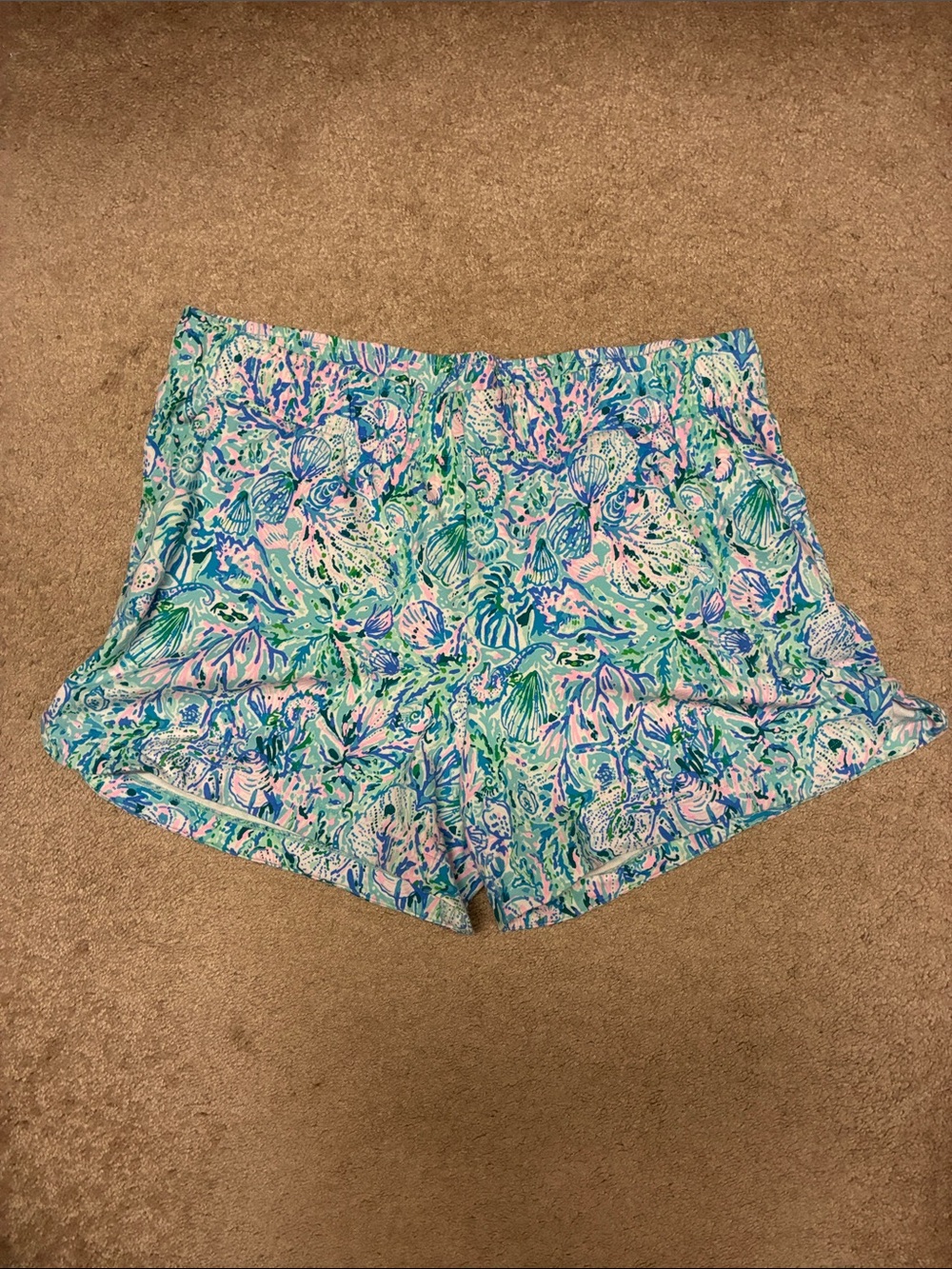 Lily Pulitzer Kylar Knit Women's Shorts in Teal & Pink